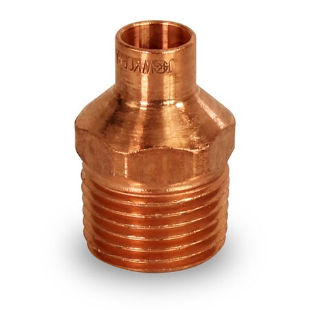 Everflow SWTx1-1/4'' MIP Copper Reducing Male Adapter Fitting 1'' CCMA1002