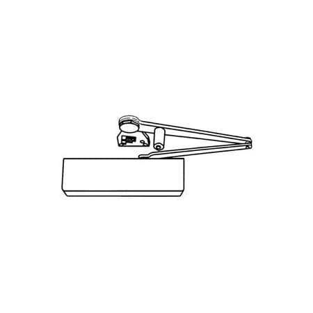 Nortonrixson ADA Surface Door Closer, Full Cover, Heavy Duty Non-Hold Open Closer, 689/SP28 Aluminum Powder Coat CLP7500-SN-689