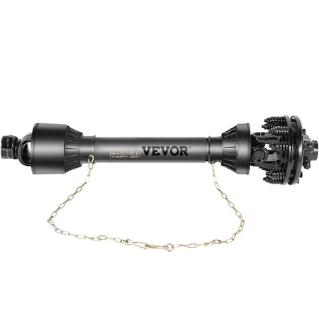 Vevor PTO Shaft PTO Driveshaft for Tractor 1-3/8" Spline/Round Ends 39-55" Black T4-Bâ…¢P*1000mm*4.05.05B*4.05.A35