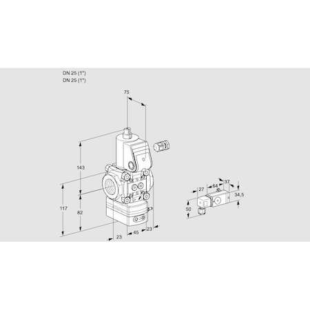 Honeywell Kromschroder VAD125R/NW-25A KS88024290