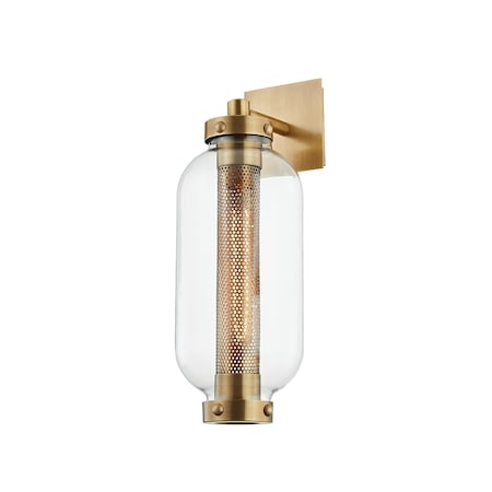 Troy Lighting Atwater 1 Light Wall Sconce 6.5 In. Patina Brass B7031-PBR