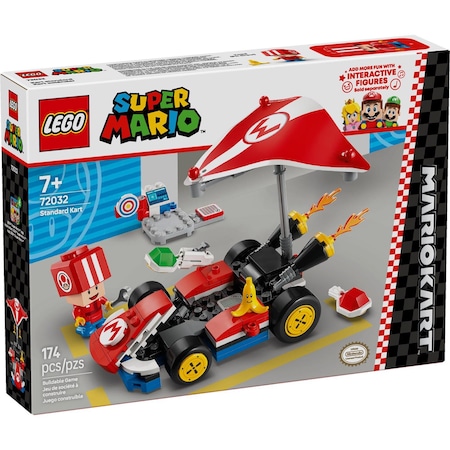 Lego Super Mario Mario Kart Standard Kart Building Toy Multi 174 pc 72032
