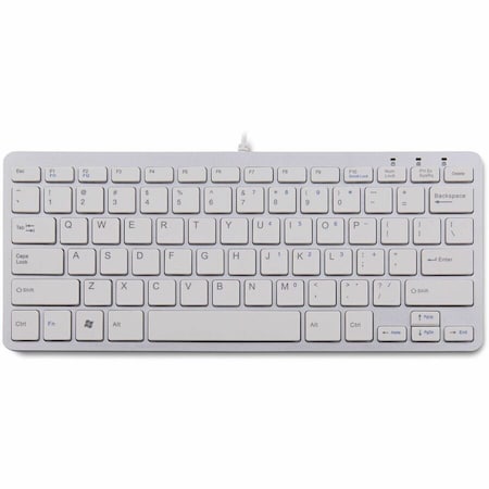 R-Go ergonomic keyboard, Compact - QWERTY(US), wired, white RGOECQYW