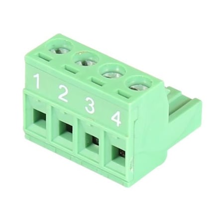 Antaira 4-Pin Green Terminal Block for LNX/P-C500, or IMC/P-C1000 Series TB-4P-Male (25pc bag)