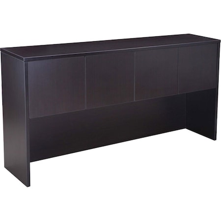 Boss Hutch With Doors, Mocha, 71"x15"x36", 15 in D X 36 in H, 71 in W X Wood N144-MOC