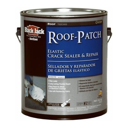 Gardner-Gibson 5227-1-20 Black Jack White Acrylic Roof Patch; 3.6 qt. 800864