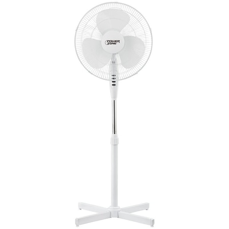 Manufacturers Direct Oscillating Floor Fan, 120 V, 0.42 A, 90 Deg Sweep, 16 In Dia Blade, 3-Blade, Plastic Blade FS-40E