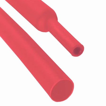Kable Kontrol Heat Shrink Tubing, 3:1 I.D. Shrink Ratio, Red, 4 ft HS382-RD