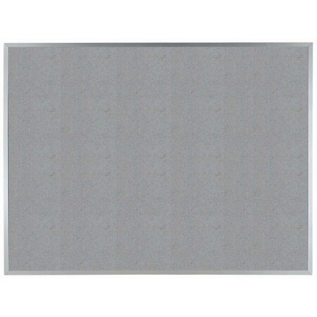 Aarco VIC Cork Bulletin Board w/ a Clear Satin Anodized Aluminum Frame, Potato Skin 36''Hx48''W DW3648182