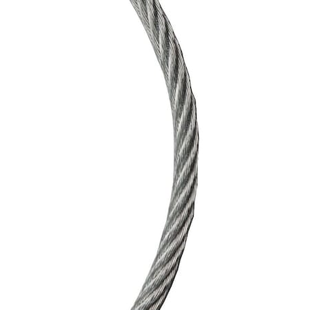 Baron Aircraft Cable, 5/16 in Dia, 500 ft L, Galvanized 695964