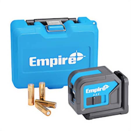 Empire Level Cordless Self Leveling Cross Line Laser Level, 75 ft Measuring, +/- 1/4 in at 33 ft Accuracy, 1.5 V ELGC