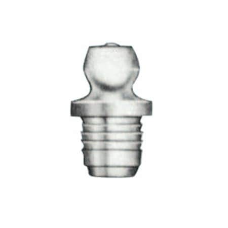 Alemite Drive Fitting, Straight, 35/64 in L, Male/Male, 1/4 in (SAE), 50PK 025-LAGN-1743-B