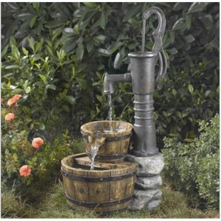 First Floor Designs Old Fashion Water Pump Water Fountain FI2593723