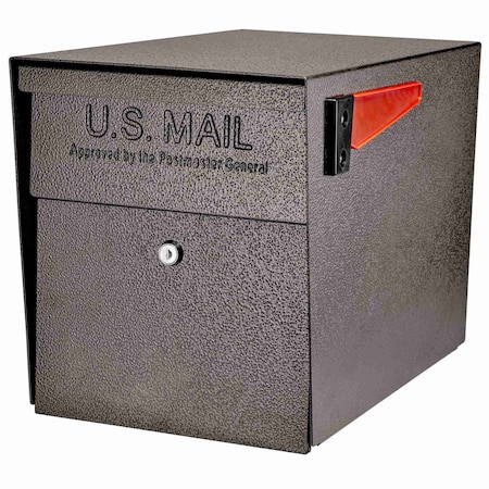 Mail Boss Locking Security Post-Mount Mailbox, Bronze, USPS Approved 805921