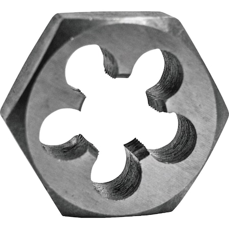 Century Drill & Tool 5/8-11 National Coarse 1-7/16'' Across Flats Fractional Hexagon Die 98213