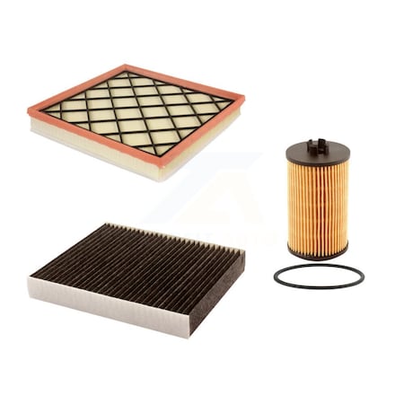 Pur 1x Air + 1x Cabin + 1x Engine Cartridge Oil Filter 3 Total Kit For Chevrolet Cruze KFM-100553
