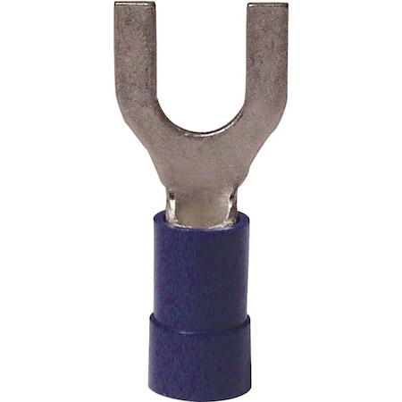 Gardner Bender Fork Terminal, 14 AWG, 600 V, Vinyl Insulated, Blue 10-114