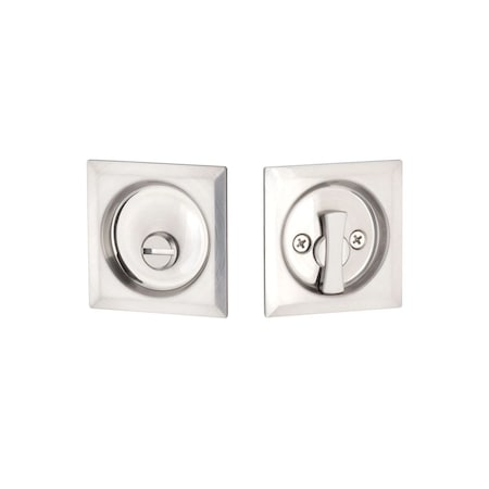 Emtek Pocket Door Locks Privacy Satin Nickel EETPDSQU63SN