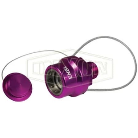 Dixon High Flow FloMAX Engine Oil Nozzle, Adapter, 3/4 in, Quick Connect Coupler x MNPT, Anodized Aluminum ENBL-P4