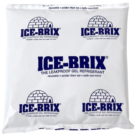Ice-Brix 6 x 5 3/4 x 1in - 12 oz. Cold Packs, 24PK IB12BPD