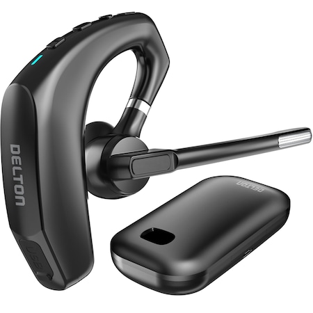 Delton Wireless Noise Canceling MS Team Bluetooth Computer Headset/ Headphone, Black 95X
