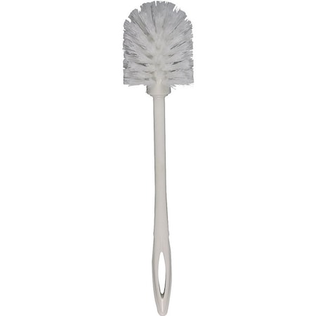 Rubbermaid Toilet Bowl Brush, 1-1/8 in L Trim, Polypropylene Bristle, White Bristle, 14-1/2 in OAL FG631000WHT