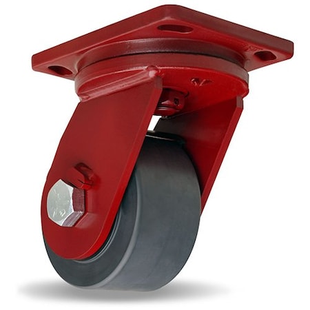 Hamilton Enhanced Precision Super Duty Swivel Caster, 6" x 3" Nylast High Performance Cast Nylon Wheel S-EPSD-63NYB