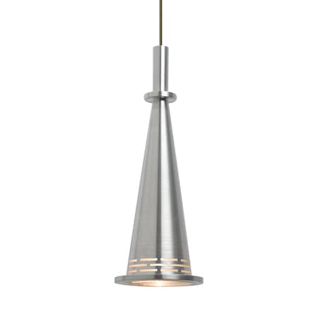 Besa Lighting Besa Prince Pendant, Satin Nickel, Bronze Finish, 1x 9W LED 1XT-PRINCECNSN-LED-BR
