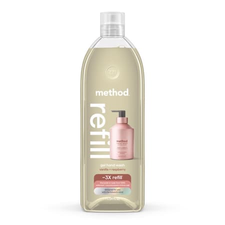 Method Vanilla & Raspberry Scent Gel Hand Wash 34 oz 11021