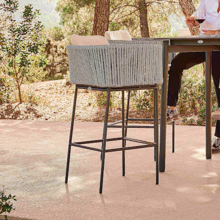 Skyline Design Boston Barstool with Sunbrella Cushion 24161-LGFRD-CUSH