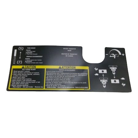 John Deere LABEL, JOHN DEERE OEM MT6764 MT6764
