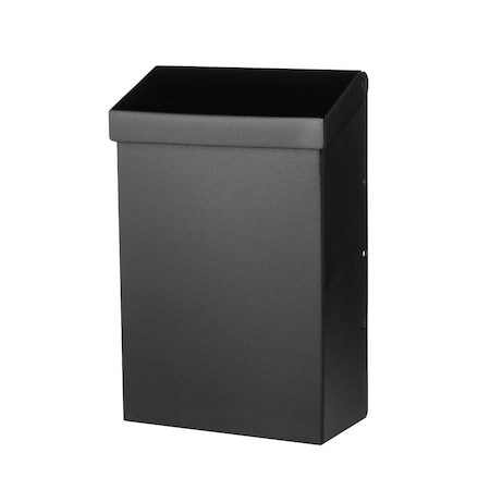 Architectural Mailboxes Modern Heritage Vertical Wall-Mount, Black MH110TBAM