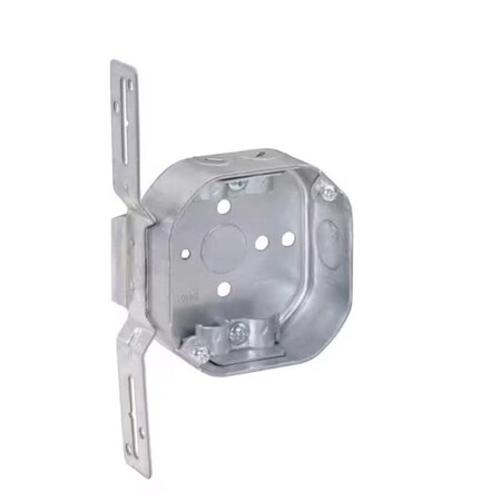 Southwire New and Old Work 14 cu in Octagon Galvanized Steel Box Mount Silver 54151-FR-UPC