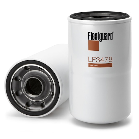 Fleetguard Oil Filter, 8.0625 in L, Spin-On LF3478