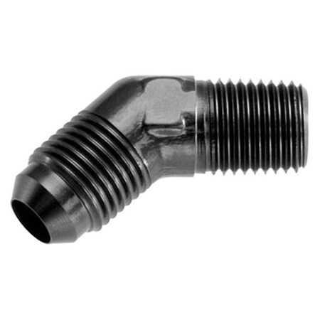 Pertrechos 16AN 45 deg to 16AN NPT Male Adapter - Black PE1829015