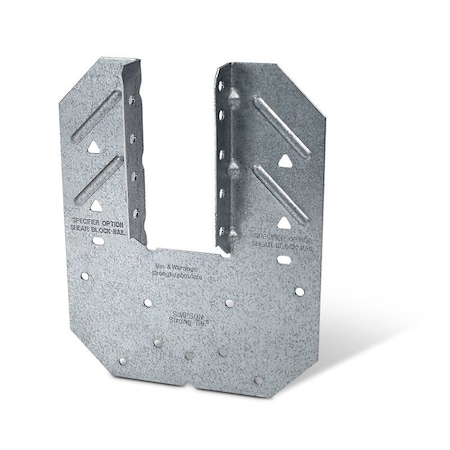 Simpson Strong-Tie H10A Hurricane Tie, 5 in L, 6-1/4 in W, Steel, ZMAX, Fastening Method: Nail H10AZ