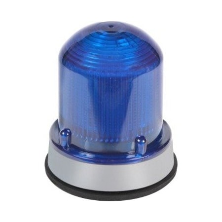 Edwards Signaling Warning Light, Blue, LED, 24V DC, 65 FPM, 3 1/4 in Dia. 125XBRMB24DB