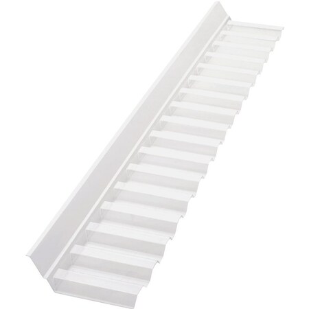Palram Side Wall Connector Flashing, 4 ft 2 in L, 8 in W, Plastic 108657