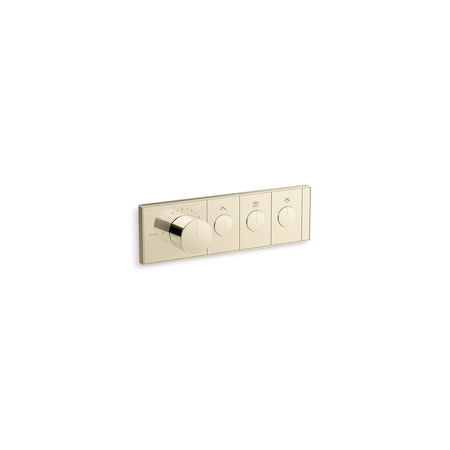 Kohler Anthem Three-outlet recessed mechanical thermostatic valve control 26347-9-AF