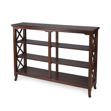 Homeroots 36" Brown Bookcase 389568