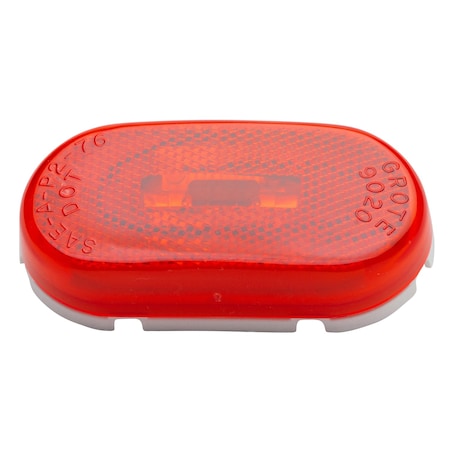 Grote Marker Lamp, Oval With Reflector, Red 45932