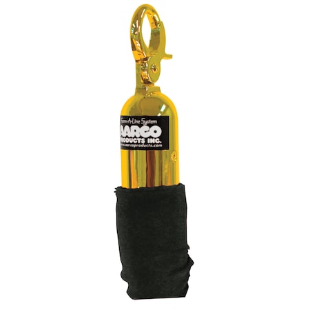 Aarco Form-A-Line Ropes, Black, Hardware Brass, 5' Tr-2