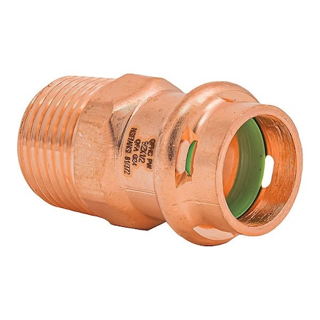 Quickfitting Surepress Strt, Copper, Press-fit1/2in, MNPT1/2in SPWM11R