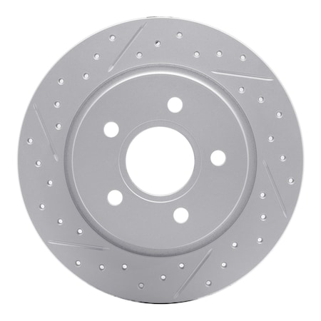 Dynamic Friction Co DFC Geoperformance Rotor - Drilled and Slotted 830-54066L