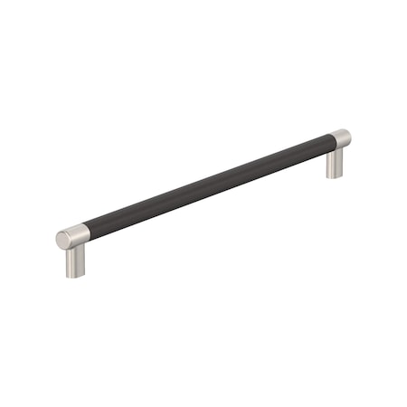 Amerock Esquire 18 inch 457mm Center-to-Center Satin Nickel/Oil Rubbed Bronze Appliance Pull BP54041G10ORB