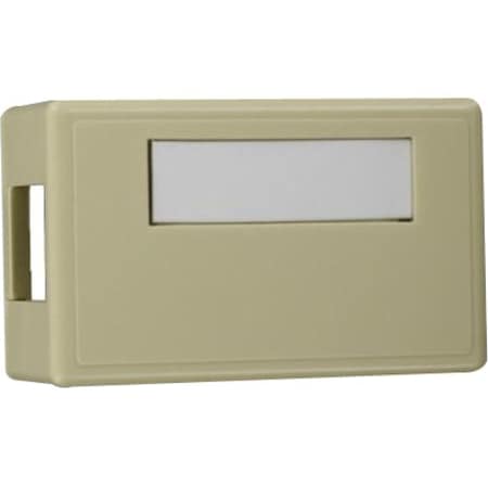 Leviton 1-Port Surface Mount Unloaded, Quickport, Ivory 41089-1IP