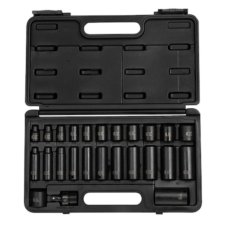 Sunex 3/8" Drive Master Impact Socket Set, SAE 3325