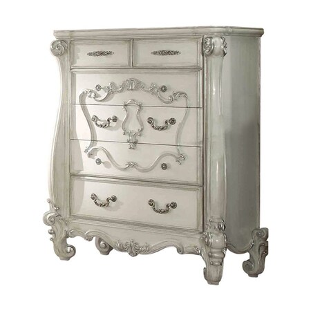 Homeroots 47" White Solid Wood Standard Chest 374192
