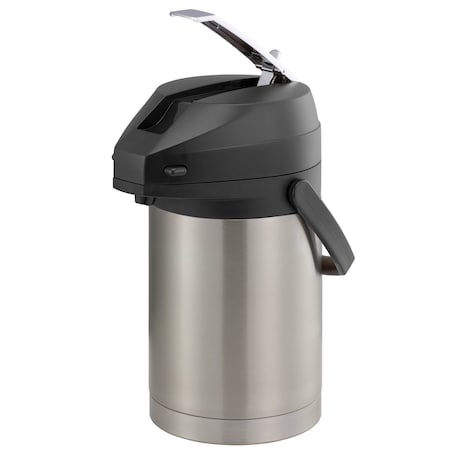 Service Ideas Color Me SVAC, Vacuum Insulated Airpot, Stainless Vacuum, 2.2 Liter, Brushed CTAL22BL