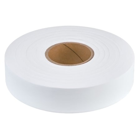 Empire Level Flagging Tape, 600 ft L, 1 in W, White, Plastic 77-066